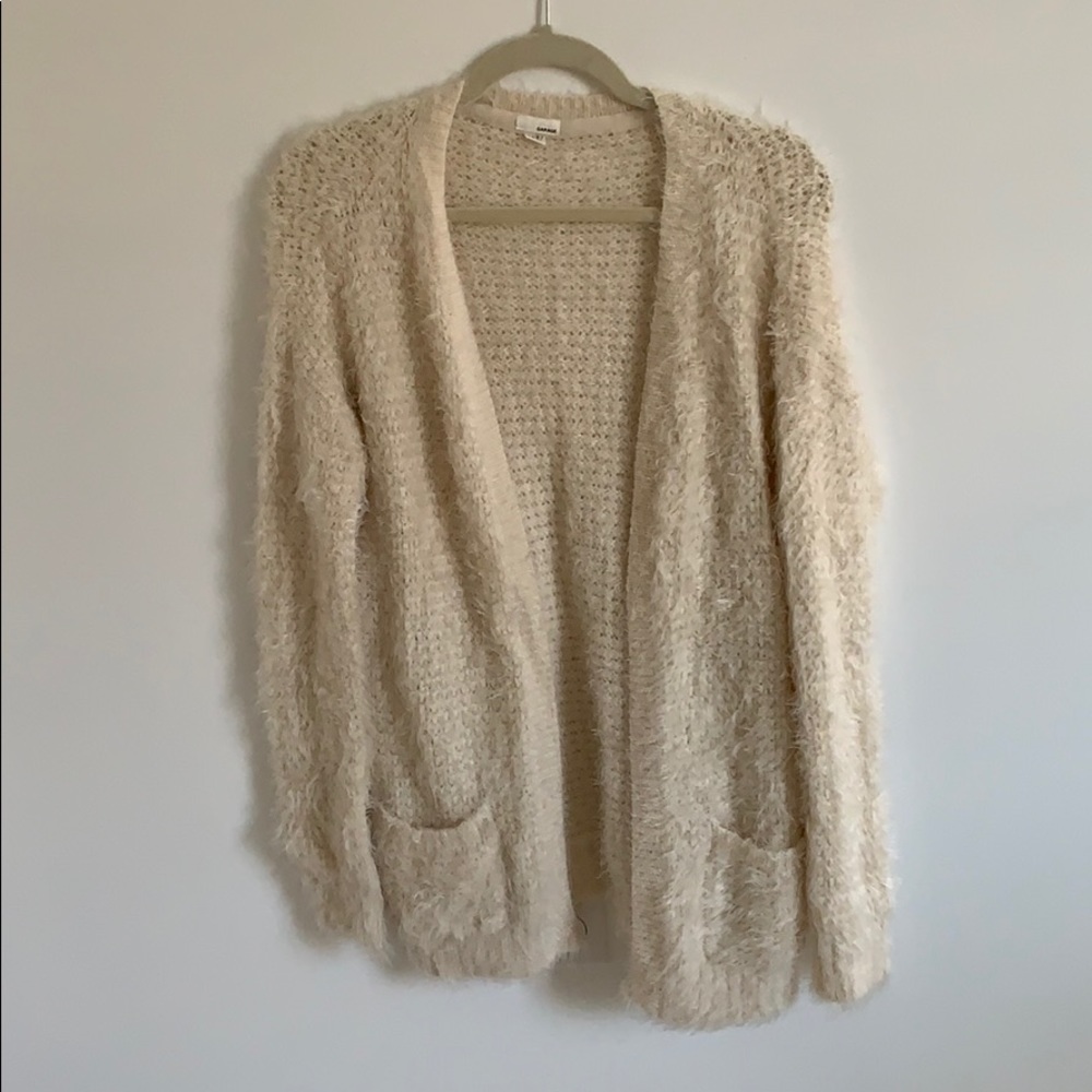 White fizzy cardigan